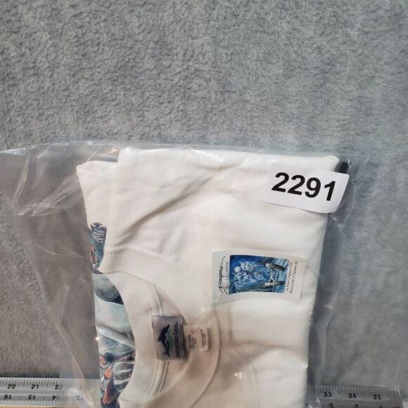 Vtg Discovery Cove Shirt Mens Large White Dolphin Experience Graphic Ocean Tee - Picture 9 of 9